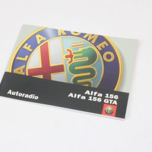 Alfa Romeo 156 GTA autoradio owners manual radio stereo