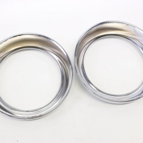 2x light chromed ring for Fiat 600,Zastava 750/850