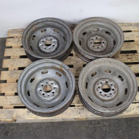 Fiat 1100 103 D Millecento steel rims wheels original 4x
