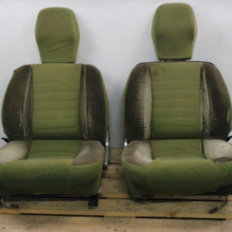 Lancia Beta Coupe front seats left right green SX DX