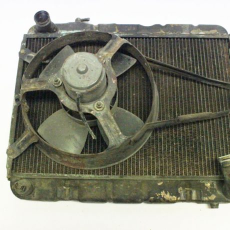 Lancia Beta Coupe 1600 engine radiator cooler with fan