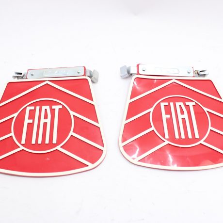 Fiat 124 Spider Coupe mudflaps sketches mud guards paraspruzzi red/white