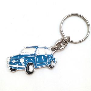 Fiat 600 Seat Zastava 750 keychain blue vintage gift