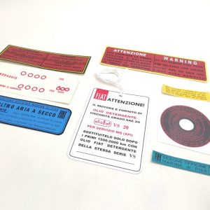 Fiat 600 stickers set